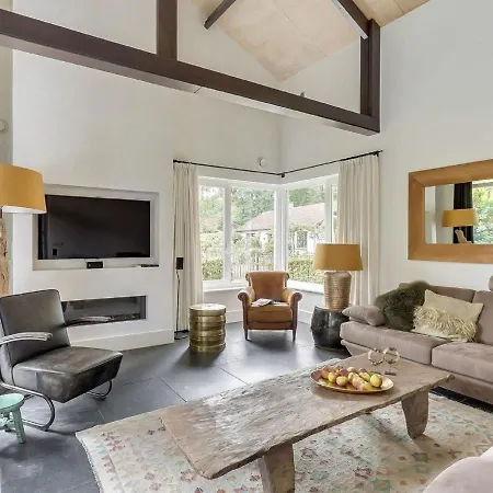 Modern Country House With A Fireplace At The Bedafse Bergen