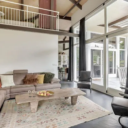 Modern Country House With A Fireplace At The Bedafse Bergen Villa *